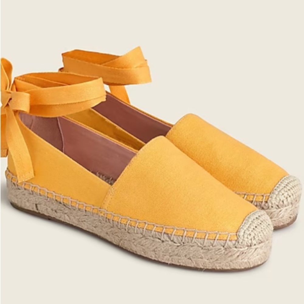 J. Crew Canvas espadrille flats